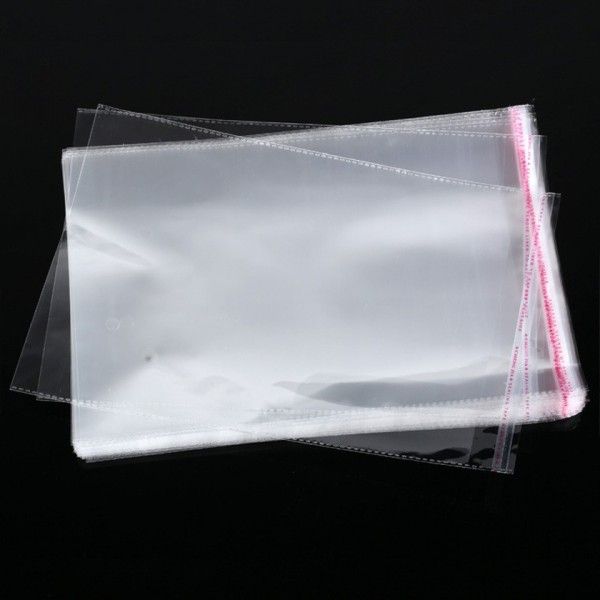 PAX 1000 sachets adhesif autocollant transparents 10 par 7cm HR002