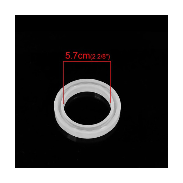 S1100865371 Moule en Silicone Bracelet Facetté 7.9cm utilisation Fimo Resine