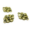 Apprêt bijoux 10 connecteur 2D3248 fleurs plates Bronze