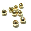 perles intercalaires passants 5 mm couleur Or Clair