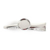 Pinces, Barrette Crocodile pour cabochon en 12 mm, métal coloris Argent Platine