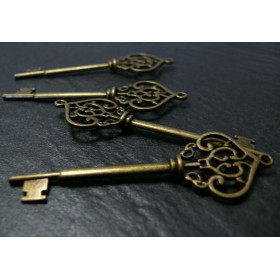 Pendentifs Grande Clé 69mm – Métal Coloris Bronze