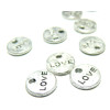 Apprêt bijoux 60 pendentifs PA123976 medaille Love vieil argent