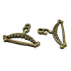 Apprêt 10 pendentifs cintre bronze ref P968Y