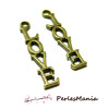 40 pendentifs love  P23518 Bronze fournitures pour   création de bijoux 