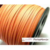 10m de cordon en suédine aspect cuir Orange pêche PG001507 qualité 