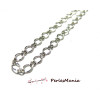 10 mètre Chaine  PHSM021Y argent platine fourniture pour création de bijoux 