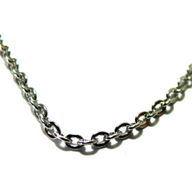 CHS041PP PAX 5 mètres Chaine maille Forçat metal couleur Argent Platine