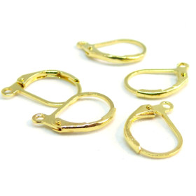 PAX 30 pieces Boucle d'oreille dormeuses OR ROSE S1137411, DIY