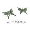 20 ESTAMPES FILIGRANE PAPILLONS EN ACIER INOXYDABLE 25X21mm  ref27 