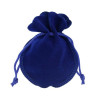 PS1118742 PAX 10 pochettes pochons sachets cadeaux velours forme BOURSE Bleu 90 par 75mm