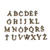 S110258899 PAX 26 Pendentifs Breloques Alphabet 16mm métal couleur Bronze