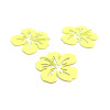 Estampes pendentif filigrane Fleur d' Hibiscus 20 mm Jaune