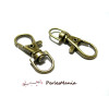 PAX 50 GRANDS MOUSQUETONS PORTE CLES qualité Metal Bronze 37mm S1130967