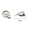 S11668742 PAX: 10 supports de Boucles d'oreille clips 10mm Cuivre Coloris Argent Platine