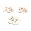 AE11556 Lot de 4 Estampes pendentif filigrane Fleur d' Hibiscus 20 mm Rose Pale