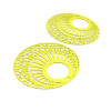 Estampes pendentif filigrane 38mm métal couleur Jaune