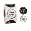 S116568327 PAX 1 rouleau de 500 stickers Thank You 25mm pour customisation boite cadeaux et scrapbooking