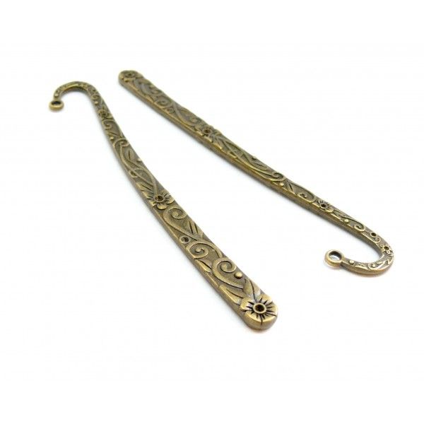 P1133 PAX 2 marques pageTige Fleur 119mm métal couleur Bronze 