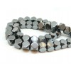perles Hématite Forme Polygone 8mm Gris metallisé