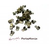 Griffes Pince Attache Ruban 8 par 4mm metal Bronze embouts, serre fils