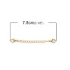 Chaines de confort 5cm, chaine d'extension avec mousquetons, finition DORE