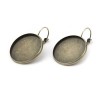 Supports boucle d'oreille DORMEUSE 25mm métal finition BRONZE