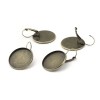 Supports boucle d'oreille DORMEUSE 25mm métal finition BRONZE