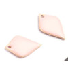 Sequins Émaillés Pétaline Losange Arrondi 18x12mm Rose – Cuivre Doré