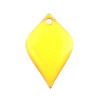 Sequins Émaillés Pétaline Losange Arrondi 18x12mm Jaune Cuivre Doré