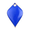 sequins émaillés Pétaline, losange arrondi 18 par 12mm Bleu Roi