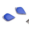 Sequins émaillés Pétaline, losange arrondi 18 par 12mm Bleu Roi