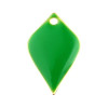 Sequins émaillés Pétaline, losange arrondi 18 par 12mm Vert