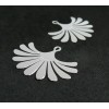 AE115854 Lot de 2 Estampes pendentif filigrane Eventail Argent Vif 29 par 35 mm