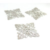 20 pendentifs FILGRANE LOSANGE ARGENT Platine 25mm S1132688