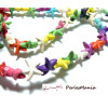 1 fil environ: 20 Perles synthetique EN HOWLITE MULTICOLORES 21x20mm 