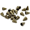 PS113571 PAX: 30 cônes embouts caps coupelles MAYA  métal coloris BronzeBRONZE 