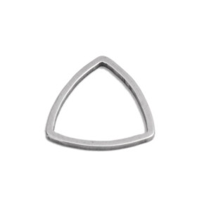 Pendentifs Connecteurs Triangle forme Etrier 12mm Argenté en Acier Inoxydable 304 pour bijoux raffinés