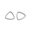 Pendentifs Connecteurs Triangle forme Etrier 12mm Argenté en Acier Inoxydable 304 pour bijoux raffinés