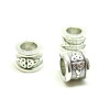 Perles intercalaires Rondelles Noeuds Celtique 11 par 8mm métal couleur Argent Antique