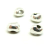 Perles Intercalaires Forme Galet 9x7mm – Métal Couleur Argent Platine