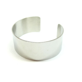 BU11190704113519 PAX: 1 Support de Bracelet Manchette 25mm ACIER INOXYDABLE 304 coloris Argent