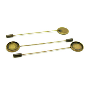 fibule 16mm Laiton coloris Bronze