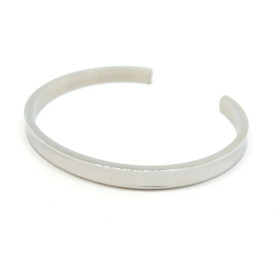 BU11180410171250 PAX: 1 Support de Bracelet Manchette 6mm ACIER INOXYDABLE 304 coloris Argent