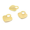 Pendentifs breloques Coeur 11mm en Acier Inoxydable 304 coloris Doré