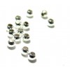 PS110116677 PAX 150 perles intercalaires Billes 2mmcouleur Argent Vif Qualité Cuivre