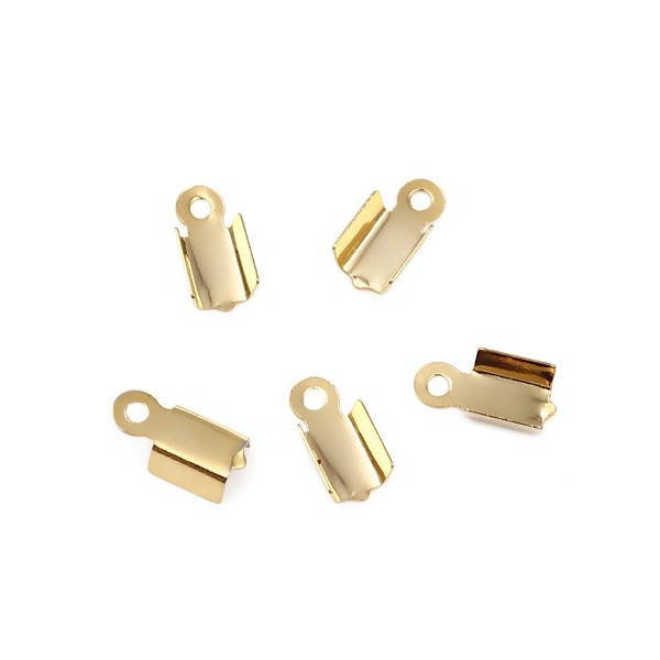 Embouts pour cordon 9mm, ACIER INOXYDABLE 304, couleur Doré