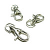 Grands Mousquetons Porte Clés Métal couleur Argent Platine 38mm