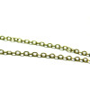 P2Y Lot de 5 mètres  Chaine maille classique métal couleur Bronze 3 par 4mm