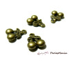 Lot d'environ 40 pièces pendentif cerise 3D biface Bronze ref 63